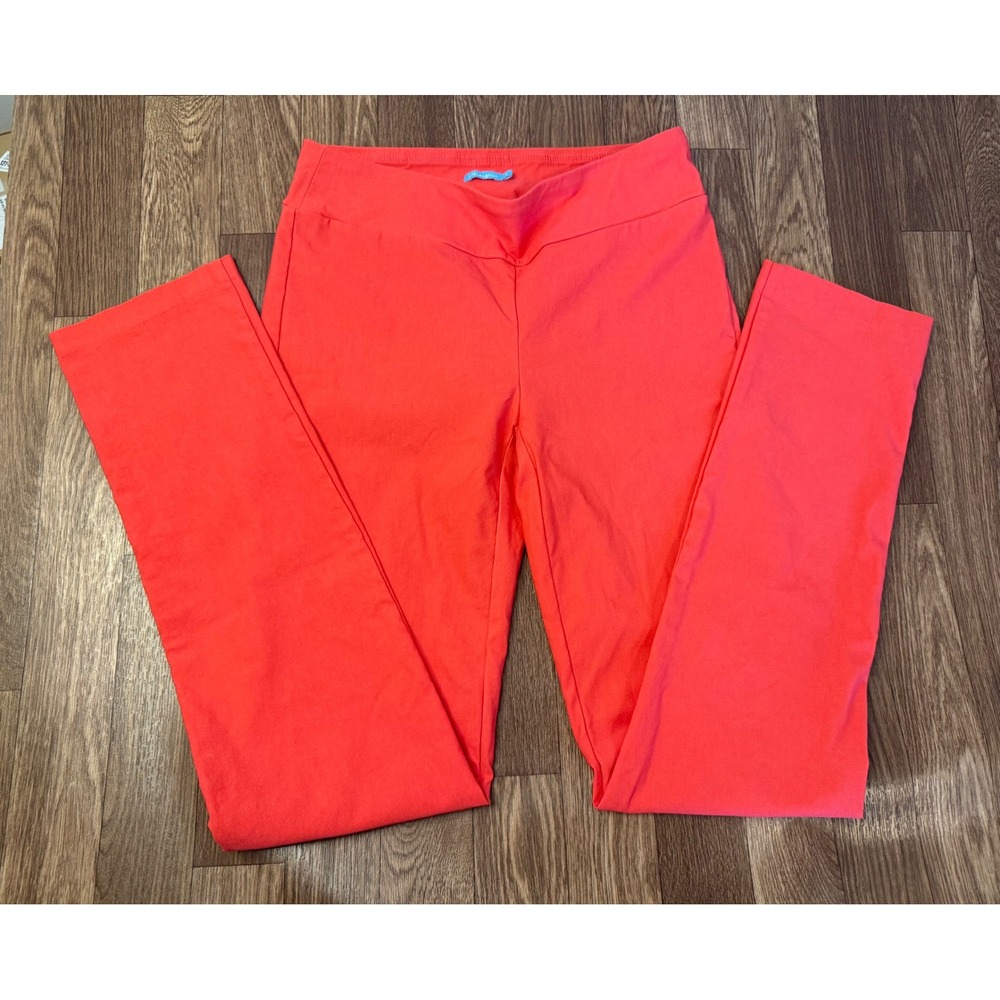 J.McLaughlin Womens Coral Orange‎ Stretch Pull On Straight Leg Pants Size 4